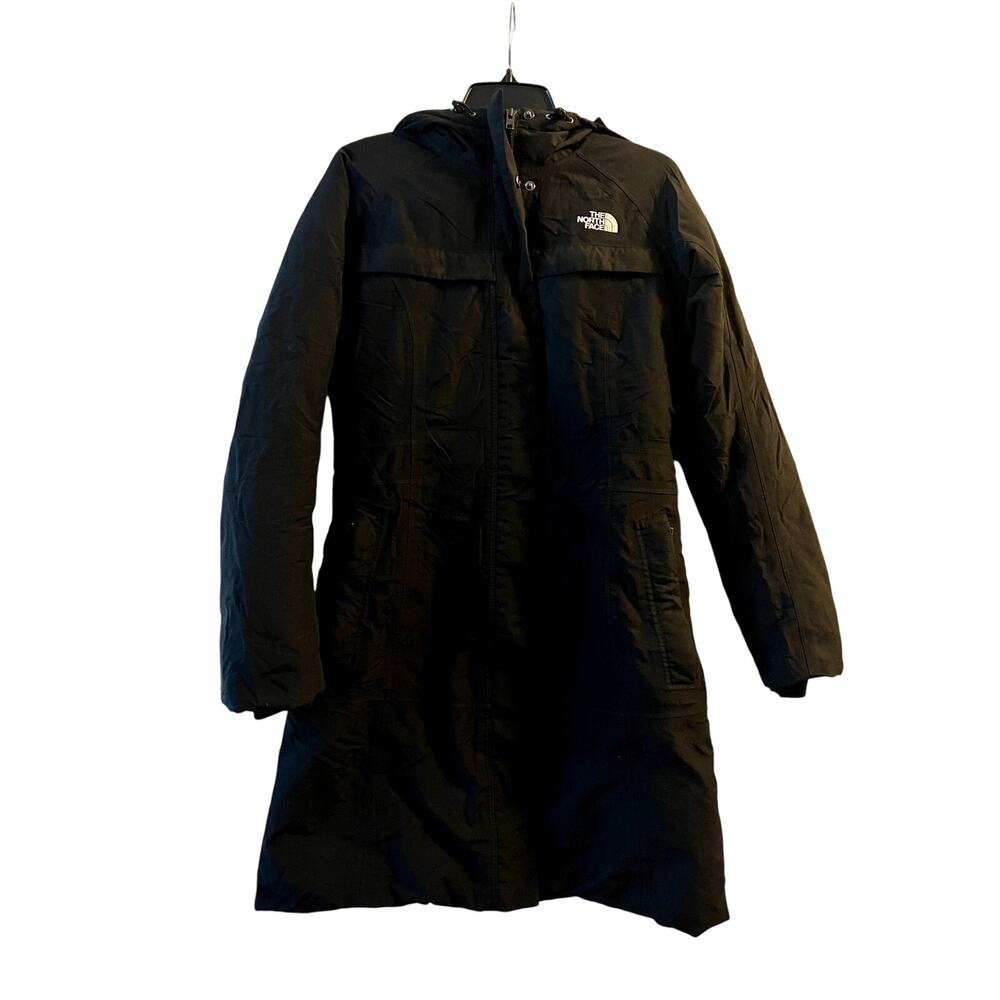 The North Face hyvent jacket women's long puffer Size M Black